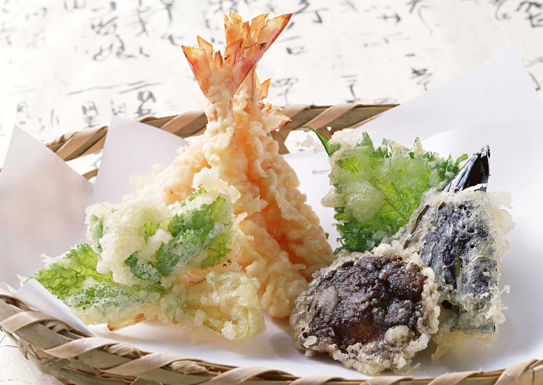 Japanese prawn and vegetable tempura — original SSP photography